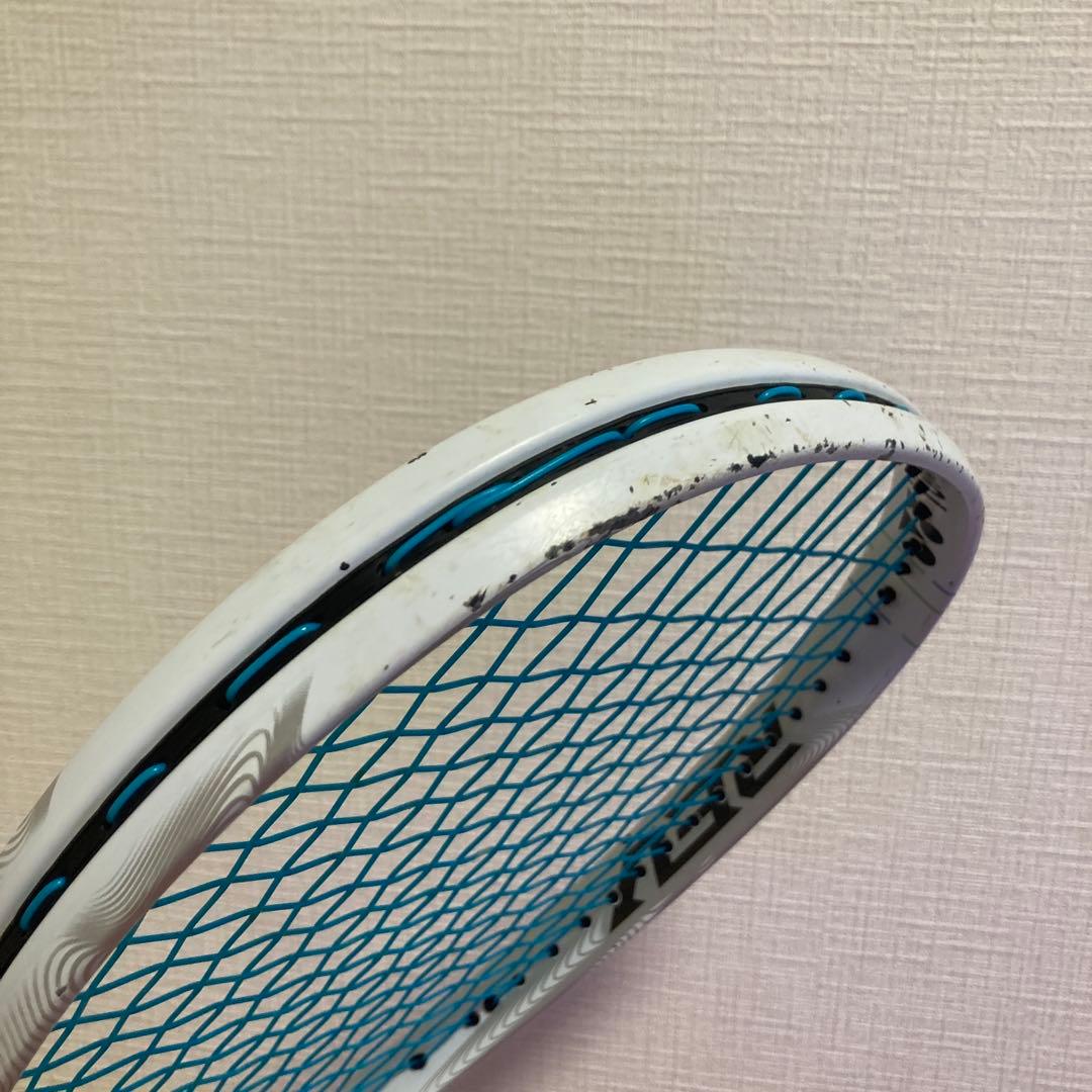 ソフトテニスラケット　ナノフォース8v白