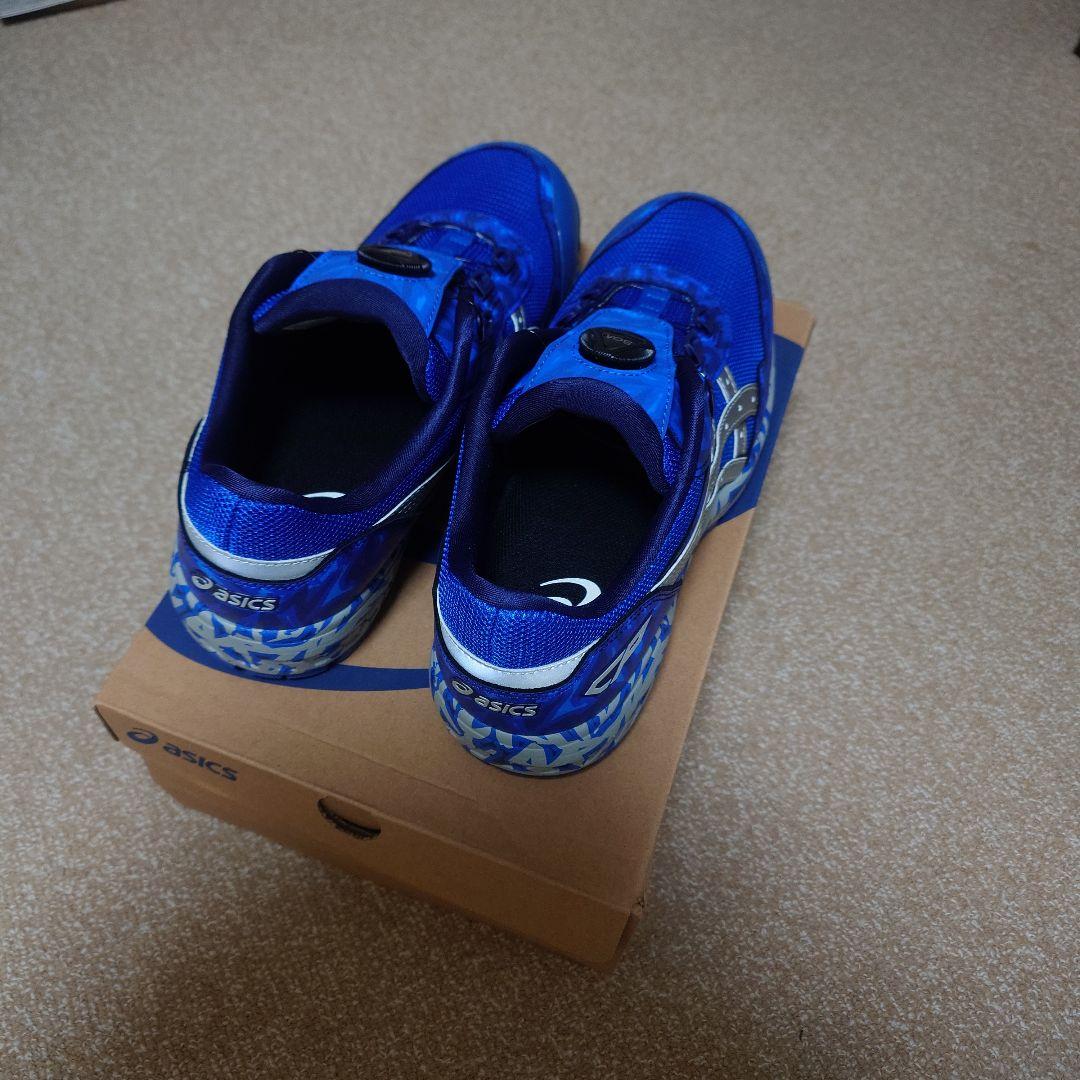 新品 限定 アシックス 安全靴 ウィンジョブ CP209 BLUE BOA