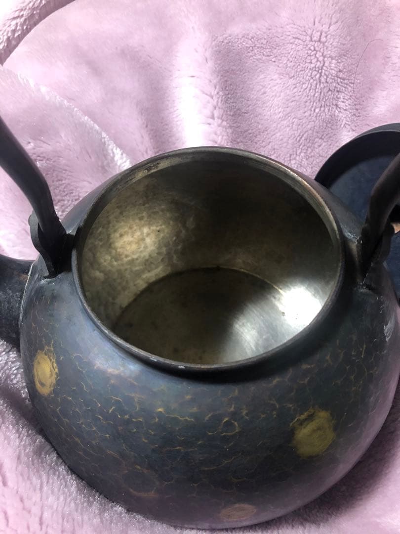 鎚起銅器　やかん　芳燕堂