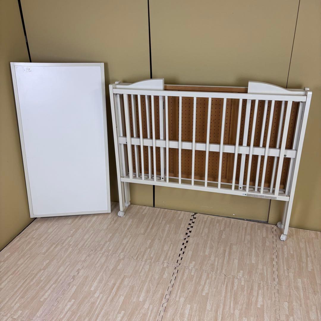 除菌清掃済☆綺麗☆　安心安全の日本製　スリーピー　ワンタッチハイベッド　ホワイト