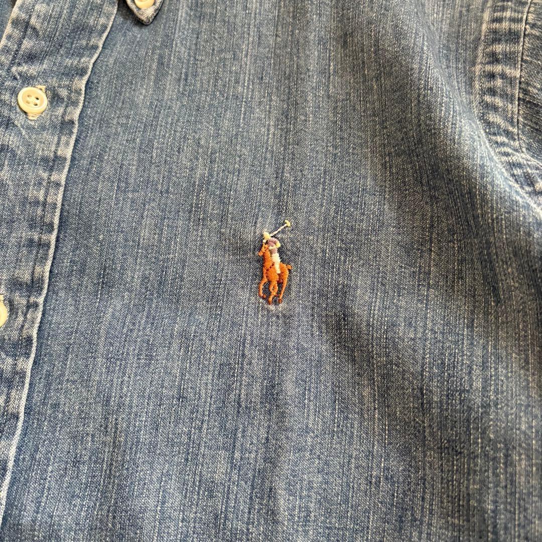 ラルフローレン デニム ダンガリー S カスタムフィット ボタンダウンシャツ