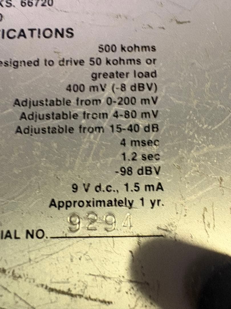 ROSS Compressor OUTPUT表記 青基板初期型