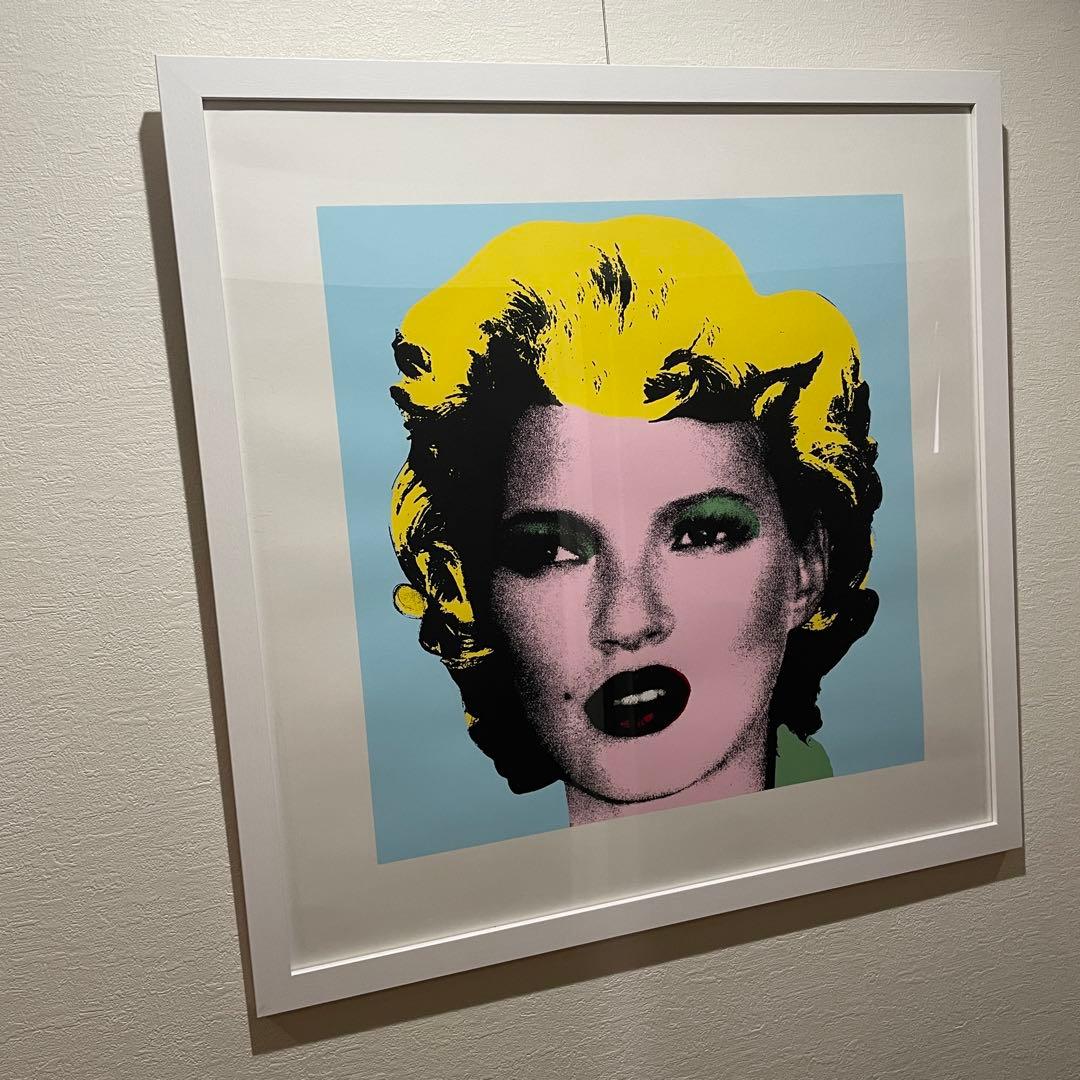 大幅値下げBanksy ケイト・モス シルクスクリーン作品・額装済み