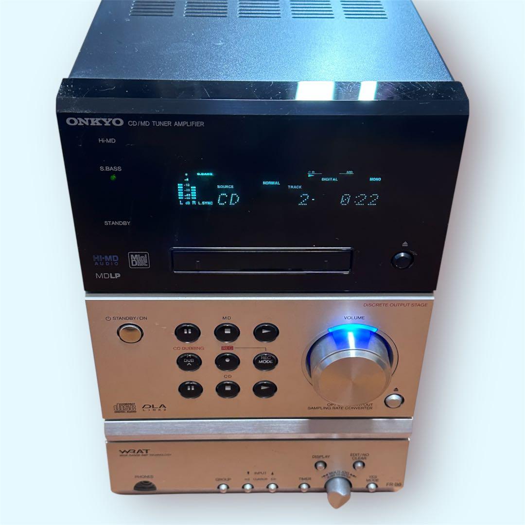 ONKYO FR-B Hi-MDコンポ X-B8 リモコン付き 動作良好