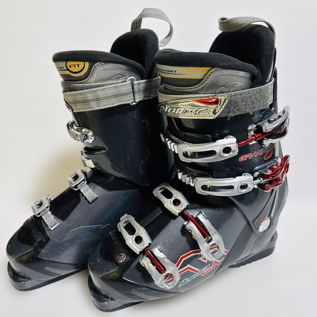 26cm Nordica Gran Sport 8 グレー スキーブーツ初心者