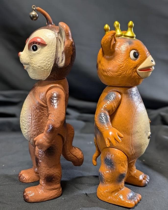 ブースカ＆チャメゴン（イヌクマ）ソフビフィギュア２体セット