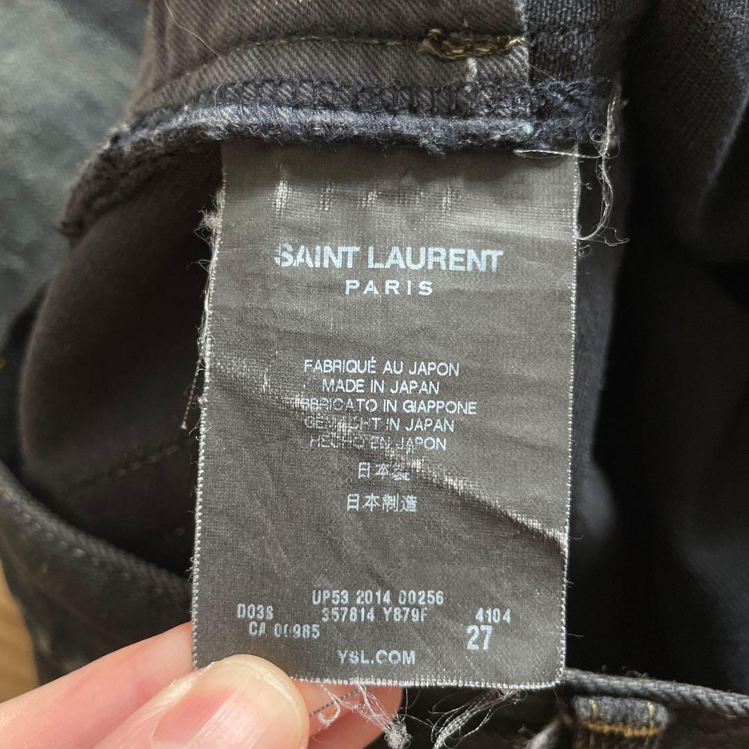 saint laurent サンローラン　エディ期　デストロイスキニーデニム