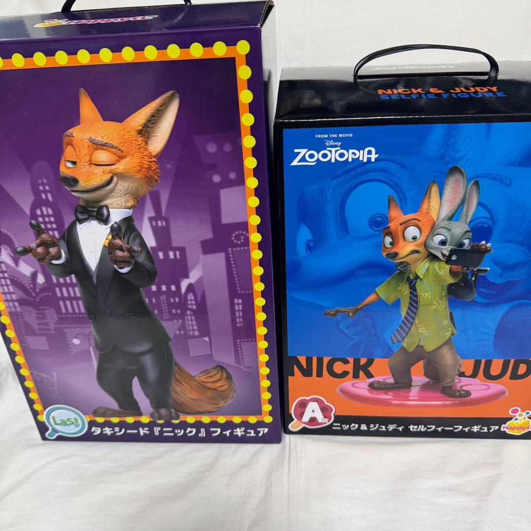 ズートピア2 ハッピーくじ ラストワン賞 ニック フィギュア ジュディ A賞