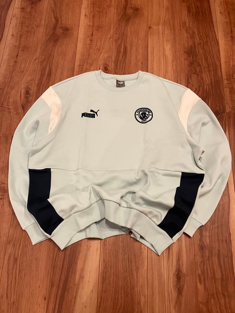 【美品】プーマ×マンチェスターシティ/スウェット/ドリルトップ XL