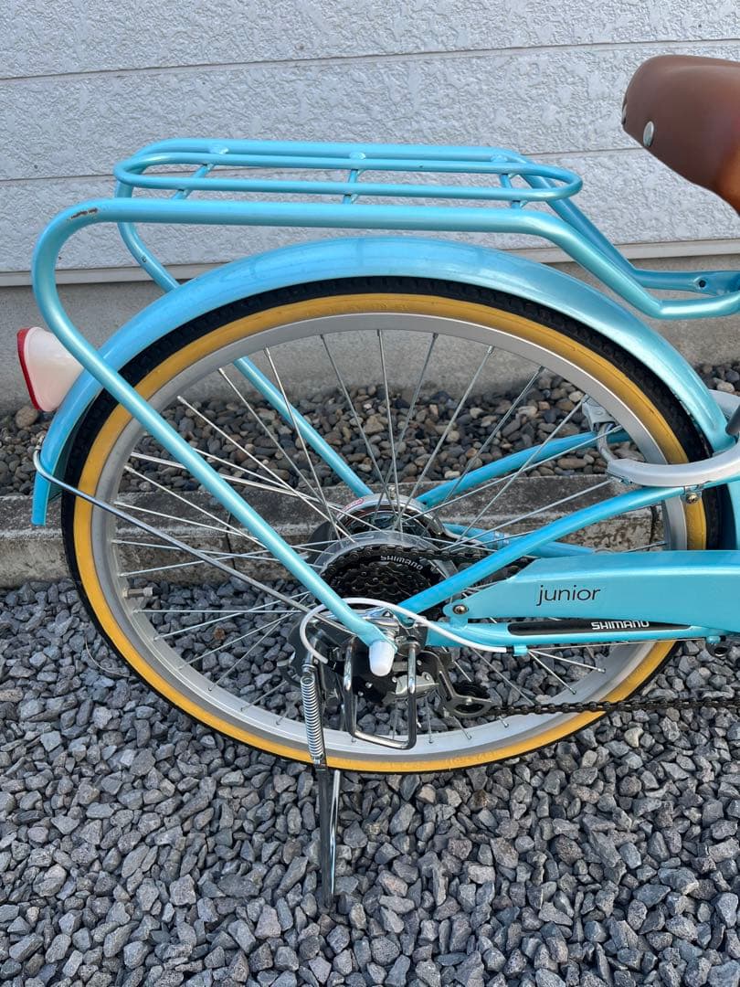 自転車22インチ　女の子自転車　水色
