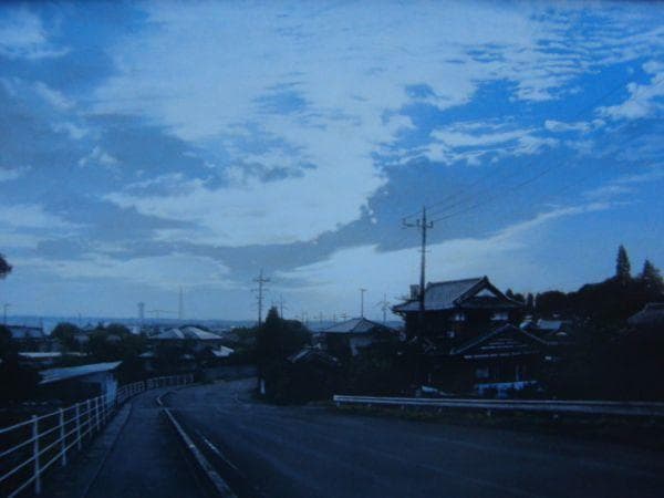 大畑 稔浩 【霞ヶ浦遠望】 希少画集画、状態良好、新品高級額装付