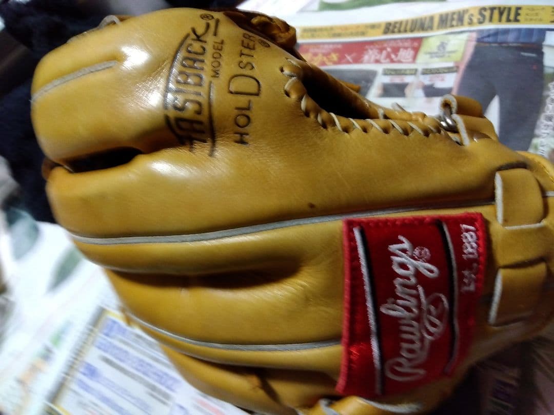 希少ローリングスグローブ　ファーストバック　指出し