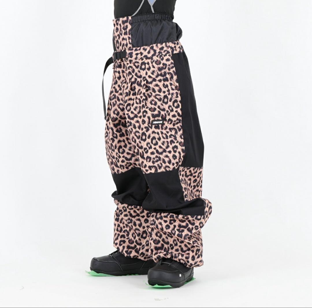 HIMASS MANIA レオパード柄 スノーボードパンツ スキーウェア