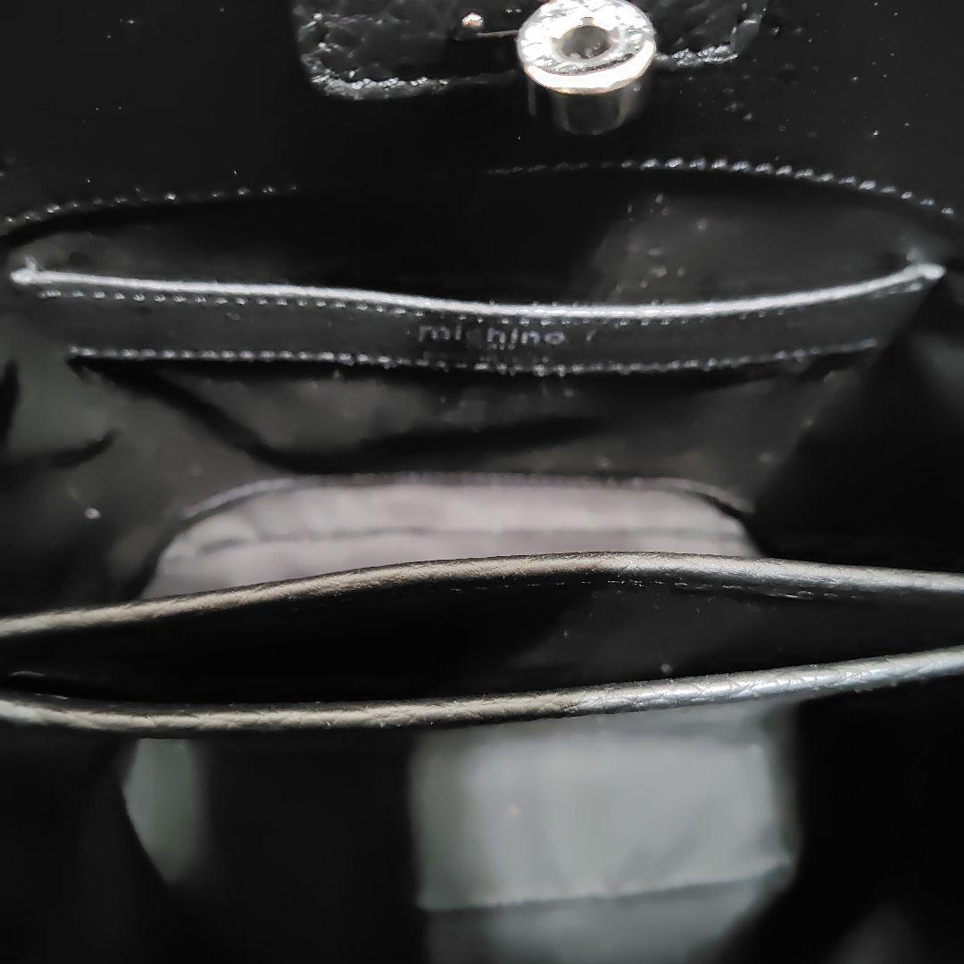 【本日限定価格】【極美品】michino バゲットバック オデオンミニ ブラック