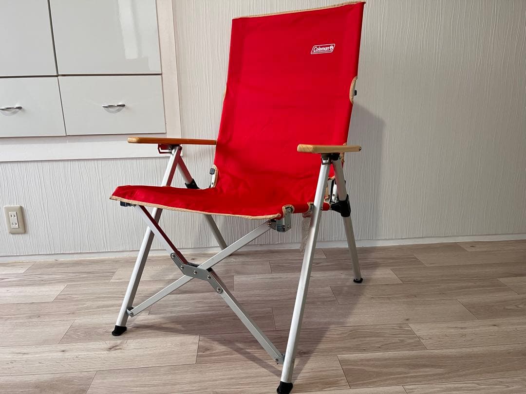 コールマン　レイチェア　レッド　3段リクライニング　2脚