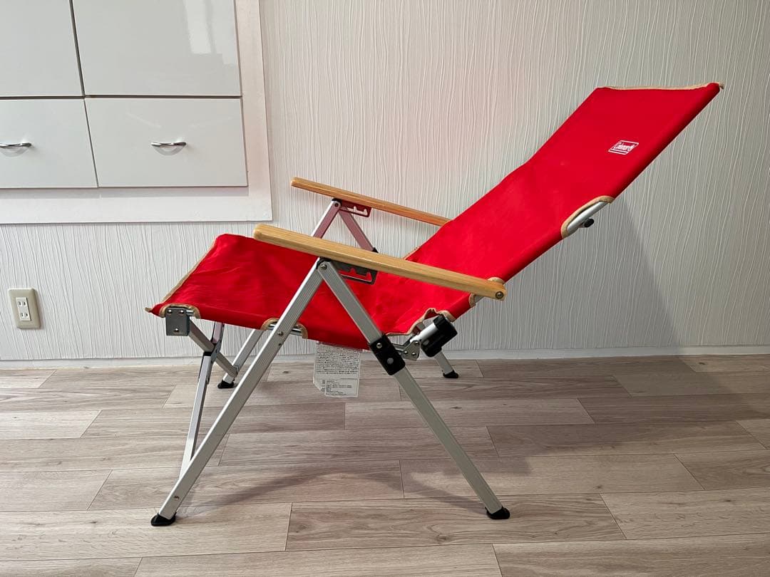 コールマン　レイチェア　レッド　3段リクライニング　2脚