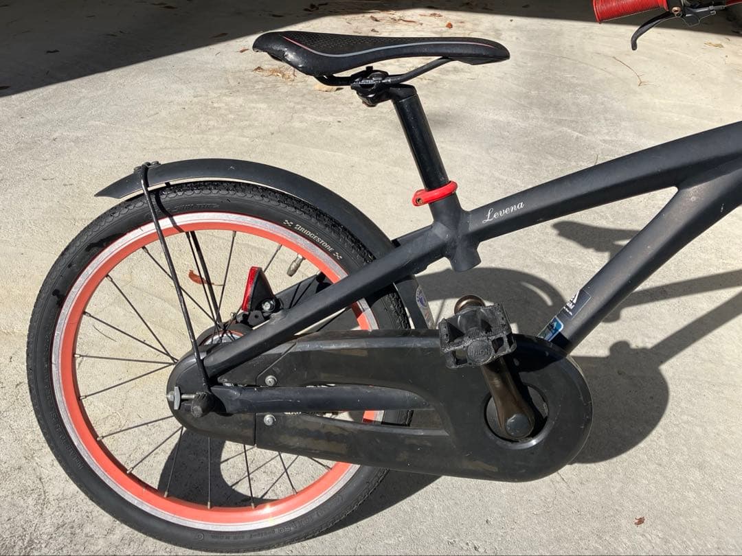 【奈良県生駒市】　子供用自転車　ブリヂストン　レベナ　黒　18インチ