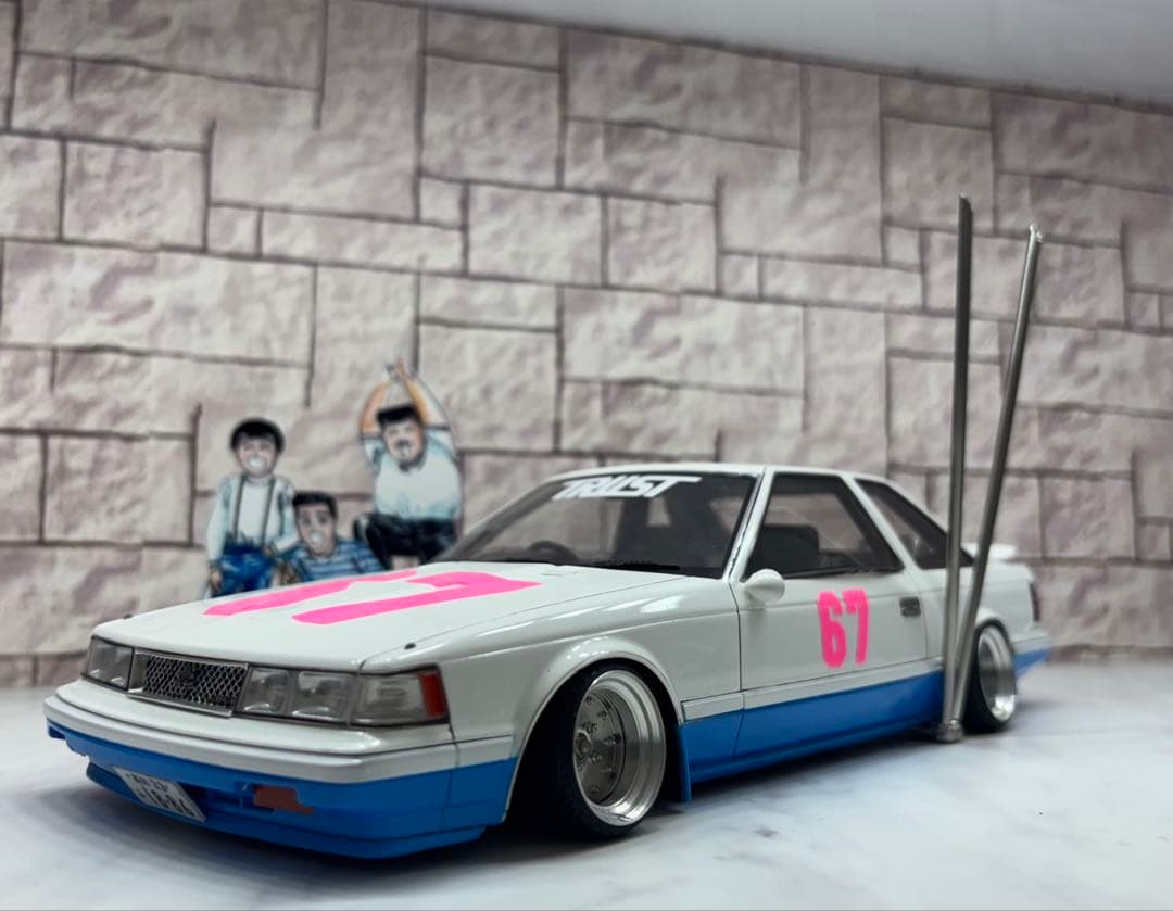 Ma-got！1/18シャコタン⭐︎ブギ　ハジメのソアラ & LBハコスカ