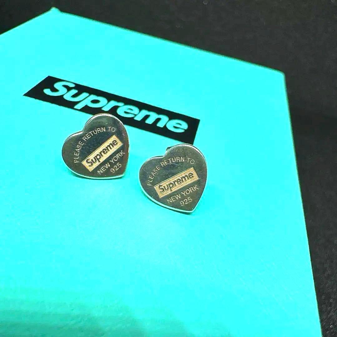 Supreme Tiffany ハート ピアス シュプリーム ティファニー