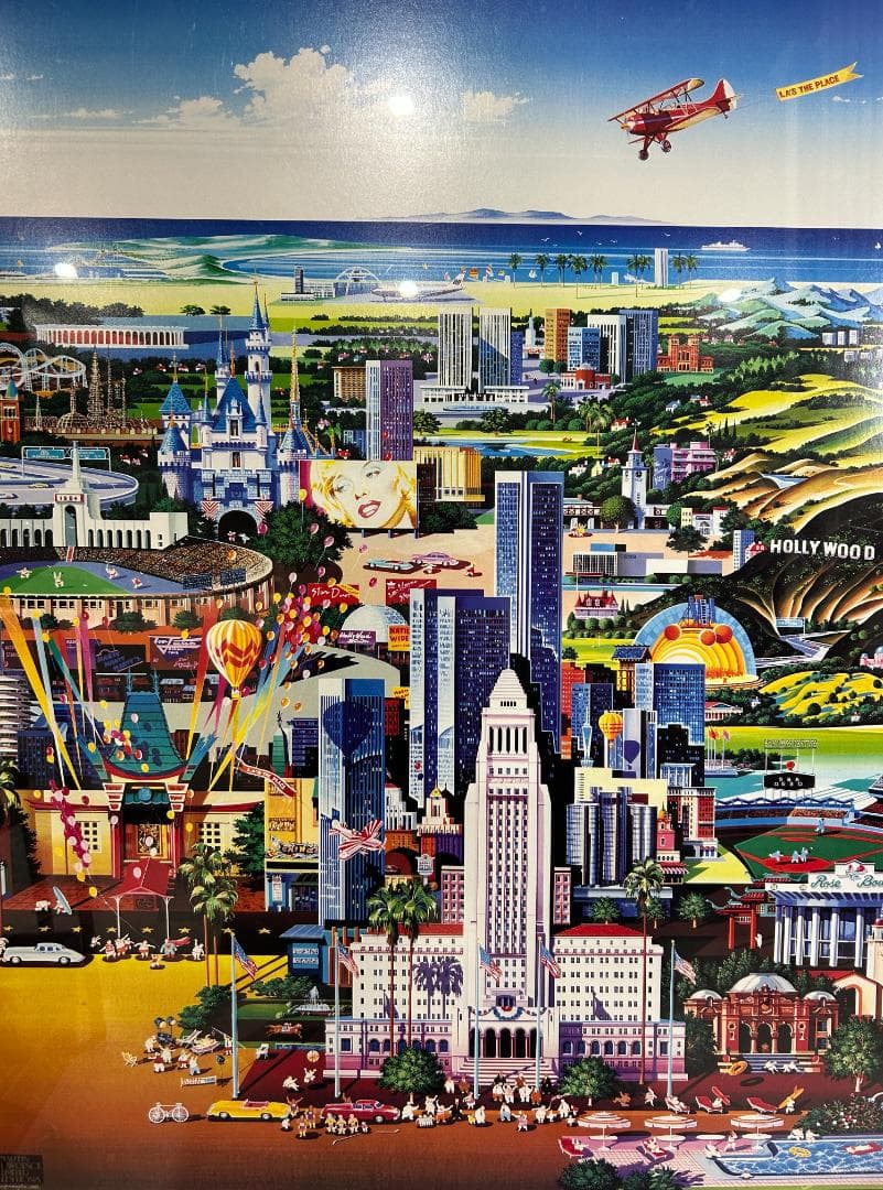 ◉アートポスター◉　LA’ｓ the Place 1984 ヒロヤマガタ　art