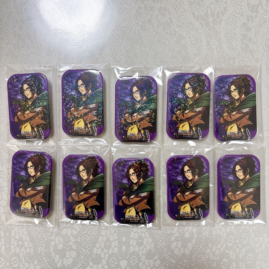 進撃の巨人 ハンジ クックパッド ホログラム 缶バッジ