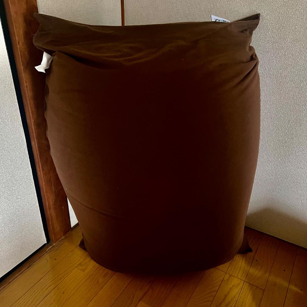 yogibo midi チョコレートブラウン ビーズクッション