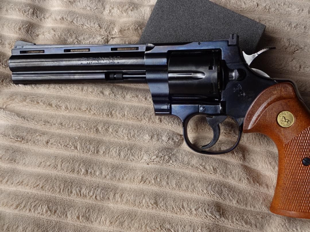 タナカ コルトパイソン スチールフィニッシュ ガスリボルバー ASGK検定品