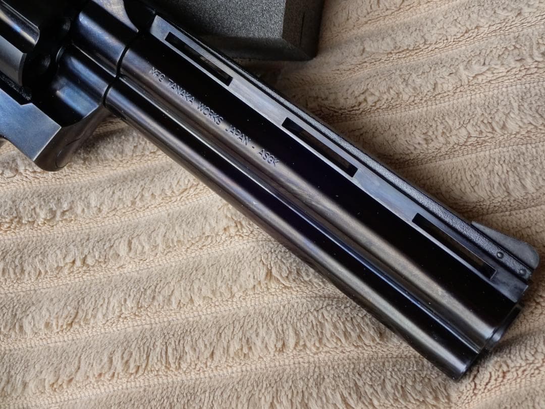 タナカ コルトパイソン スチールフィニッシュ ガスリボルバー ASGK検定品