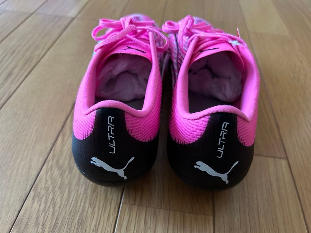 新品24cm■PUMA プーマ サッカースパイクピンクウルトラプロHG/AG