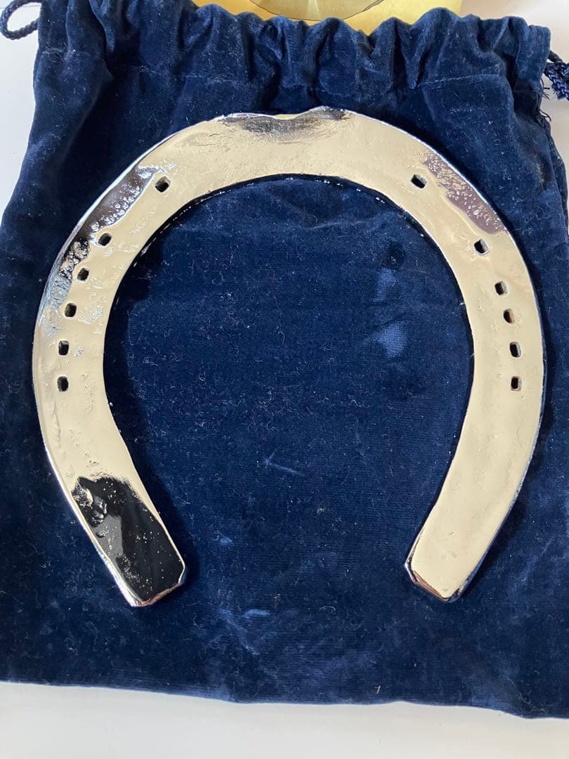 川崎競馬場　馬蹄型お守り 袋つき