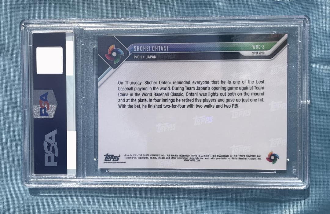 大谷翔平・エンゼルス 侍ジャパン 二刀流・トップス トレーディングカード　PSA