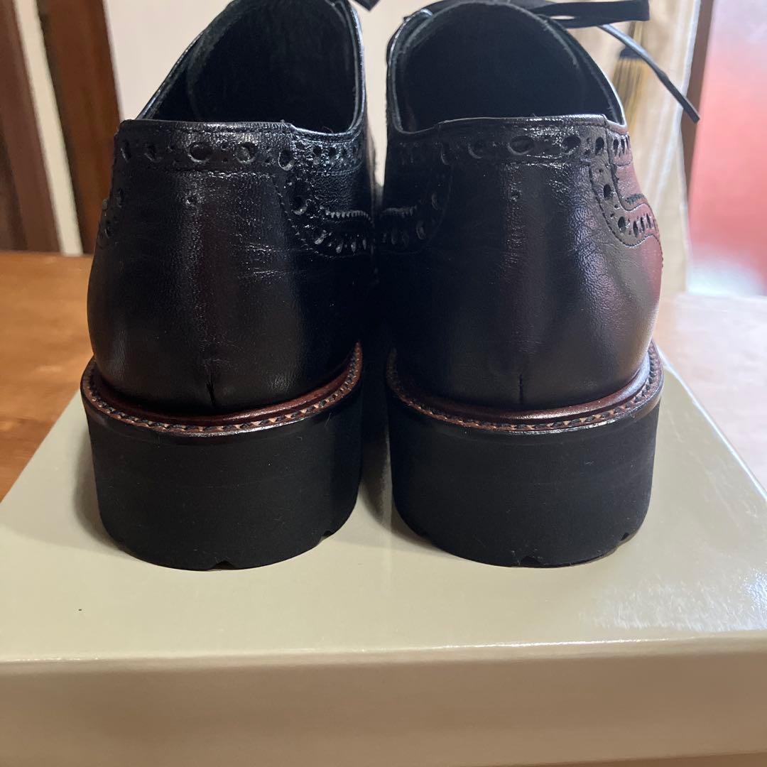 マーガレットハウエル　レザー レースアップウイングチップシューズ
