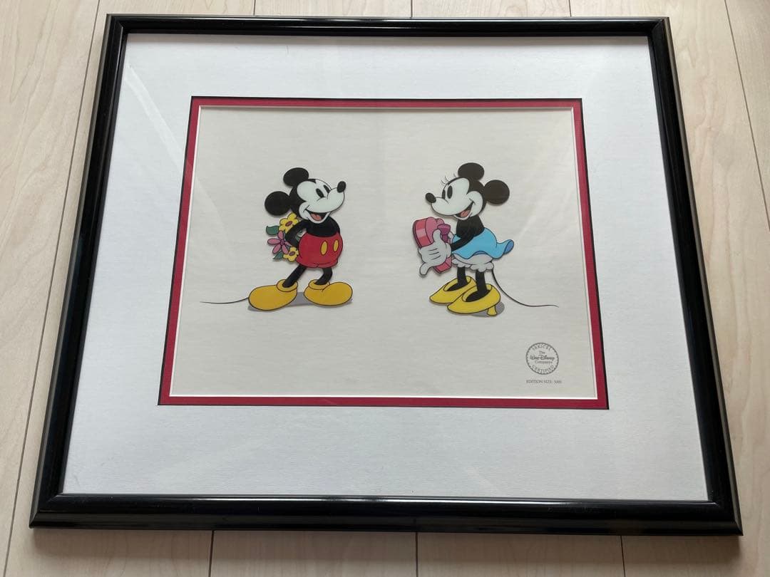 ディズニー ミッキー ミニー セル画 パピーラブ スウィートハート セリセル