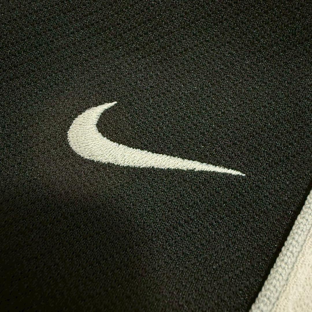 美品 NIKE セットアップ XL 黒白 ジャージ　ナイキ 上下　フラップボタン