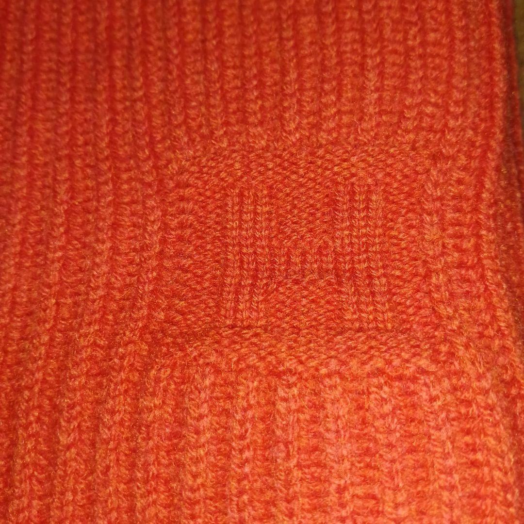 40　エルメス　マフラー　スヌード　新品　タグ付き　オレンジに近い赤