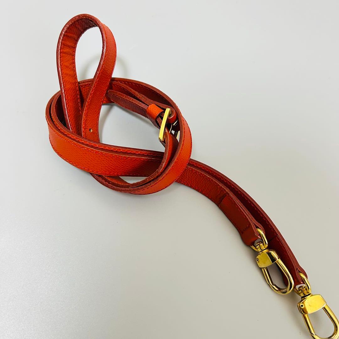 ETRO エトロ レザー ハンドバッグ ショルダーバッグ　2way オレンジ系