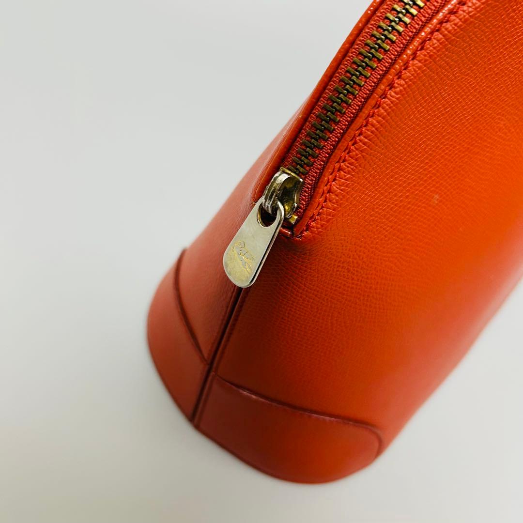 ETRO エトロ レザー ハンドバッグ ショルダーバッグ　2way オレンジ系