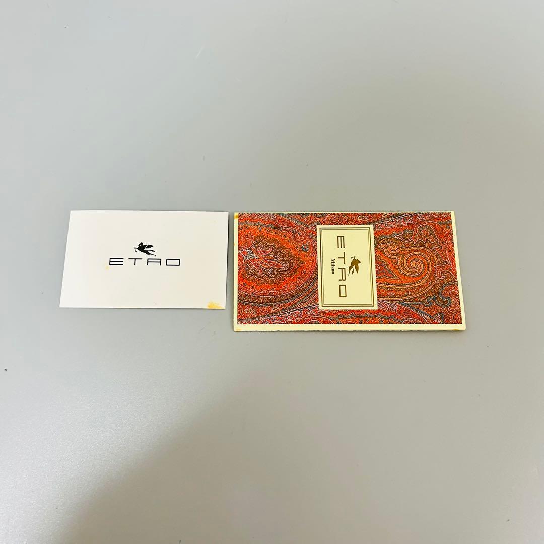 ETRO エトロ レザー ハンドバッグ ショルダーバッグ　2way オレンジ系