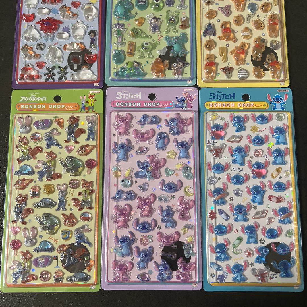 BONBON DROPシール　新作　ディズニー　6枚セット