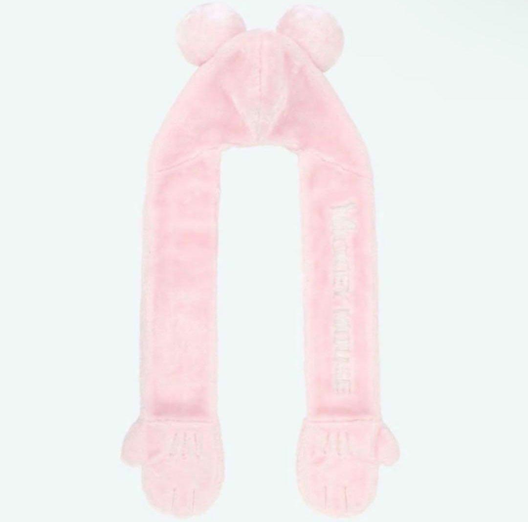 【公式】 ピンク マフラーファンキャップ ミッキーマウス