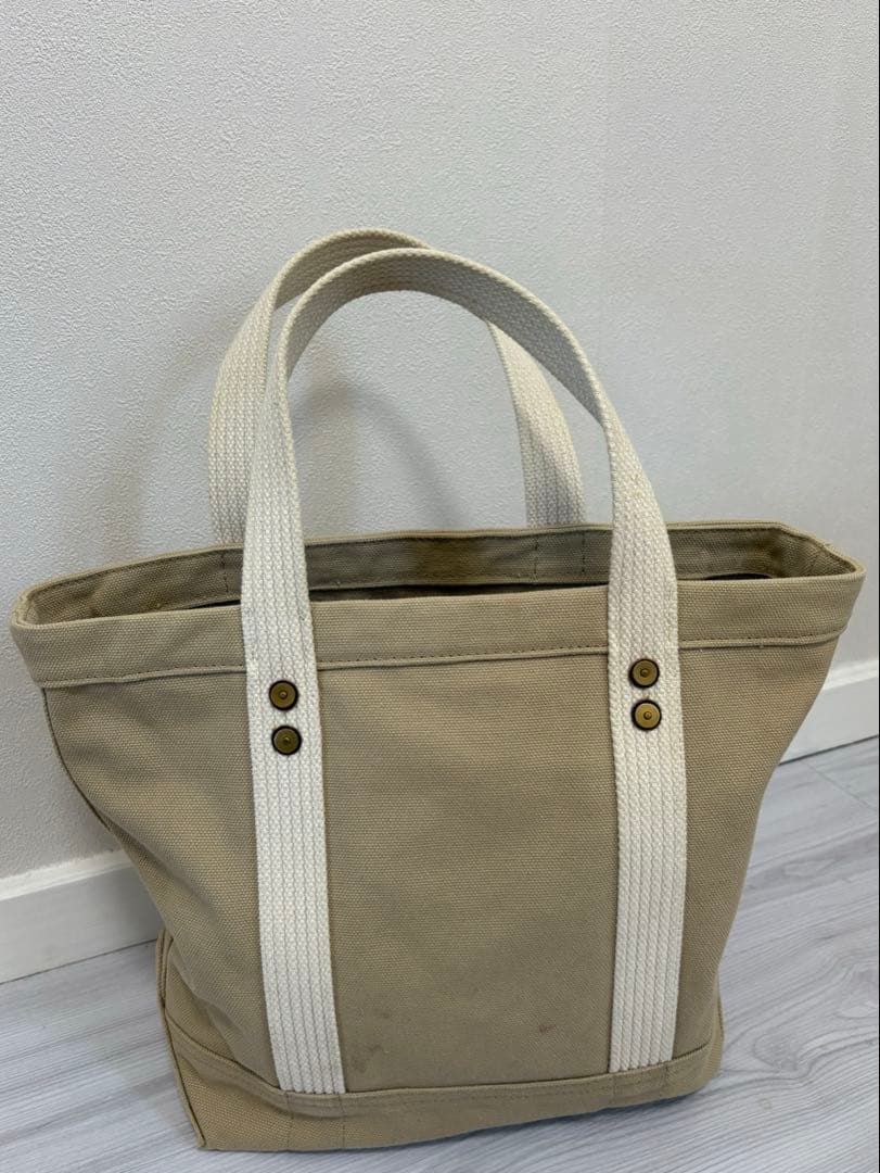 Ralph Lauren ポロベアベージュ刺繍ハンドバッグ