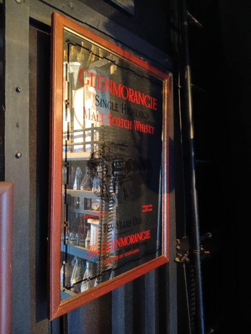 1980's 非売品　ノベルティ　グレンモーレンジ　10年　パブミラー