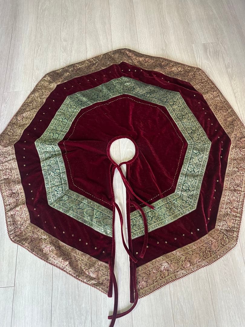 アメリカ購入ヴィンテージ クリスマススカート　クリスマス　インテリア