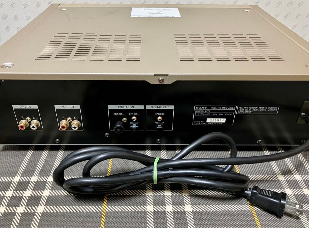 SONY MDS-JA3ES MDデッキ動作品