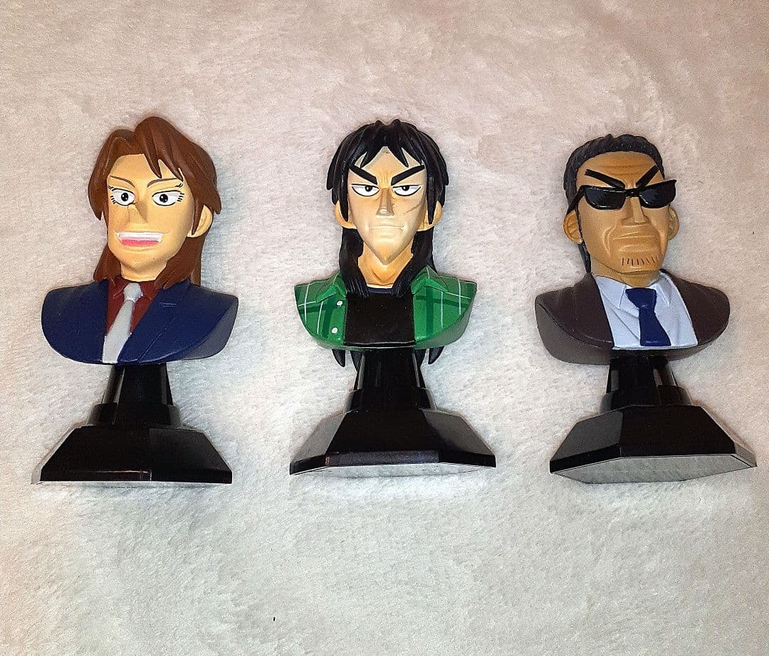 年始値下げ　逆境無頼カイジ　破戒録篇 カイジ、一条、遠藤 　胸像3体セット　美品