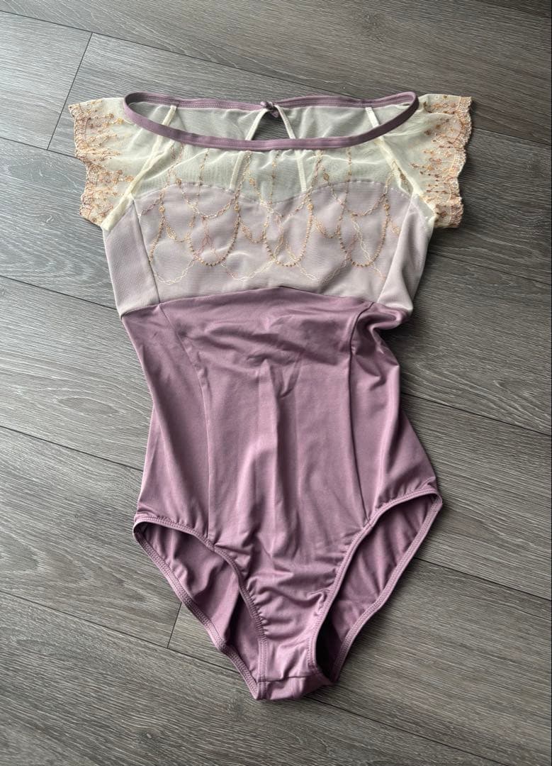 チャコット　キャップスリーブレオタード　ピンク M