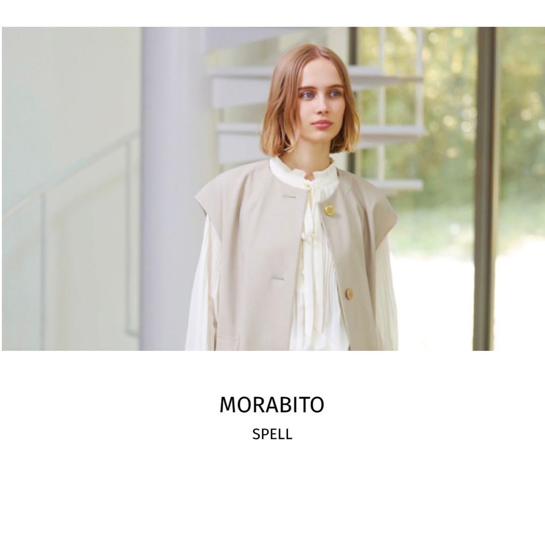 MORABITO モラビト《 SPELLスペル 》プリーツ&ライトシアーブラウス