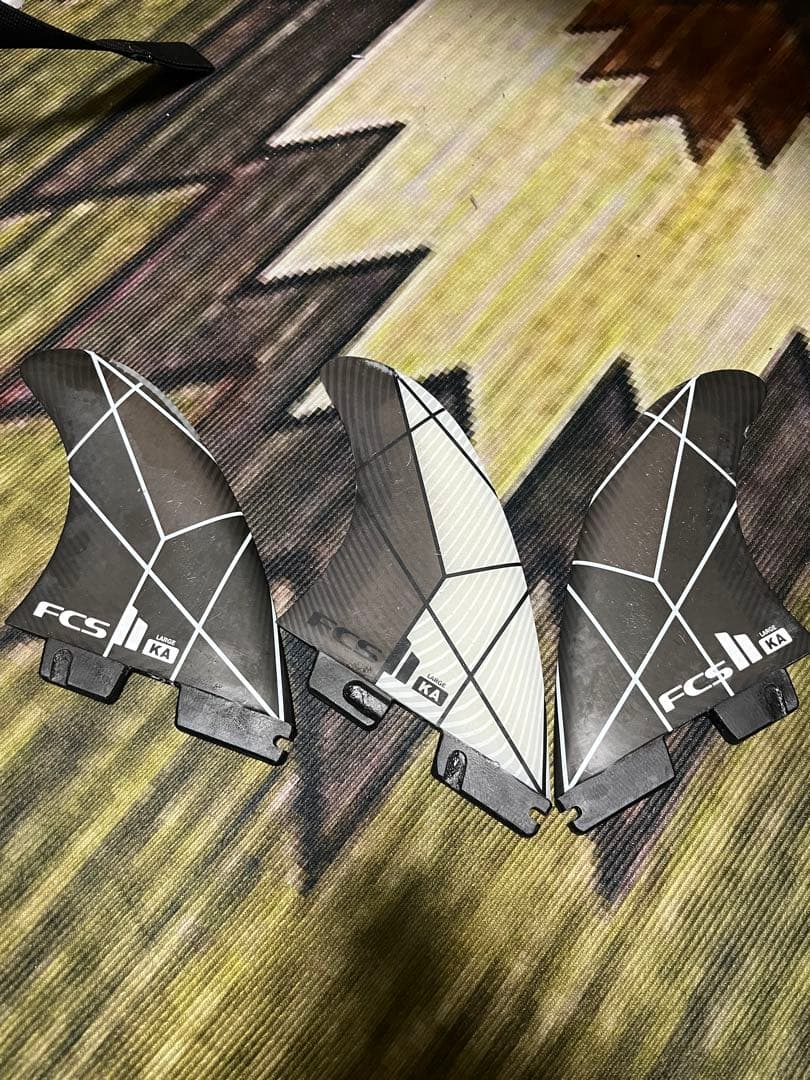 FCS II サーフボードフィン 3枚セットコロへアンディーノフィン。L