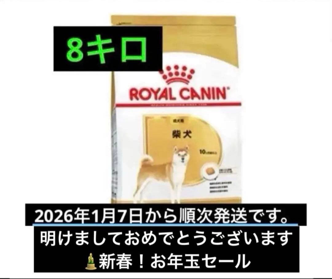  CANIN 柴犬用 ドライフード 8キロ　ロイヤルカナン