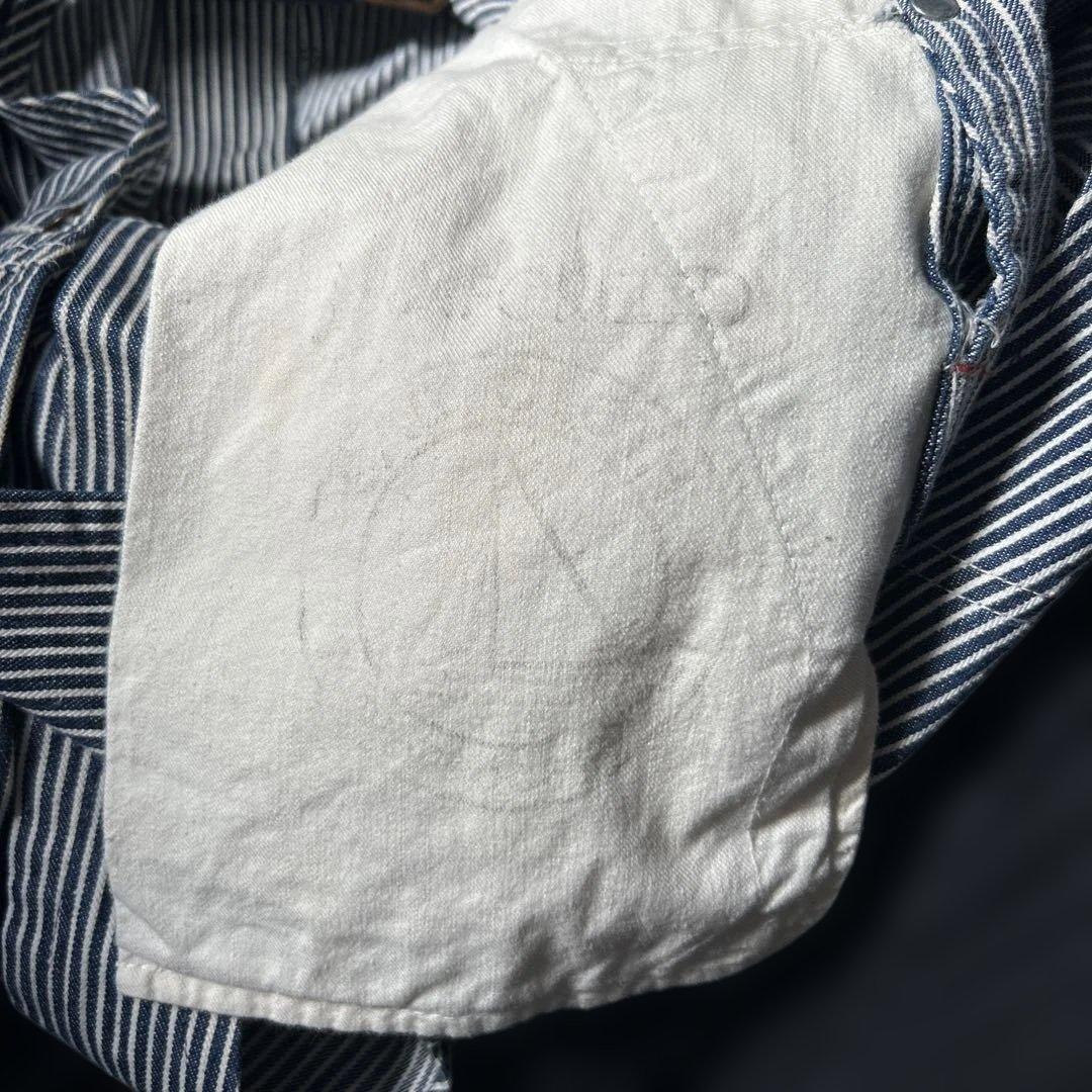 PAY-DAY ヒッコリーストライプオーバーオール